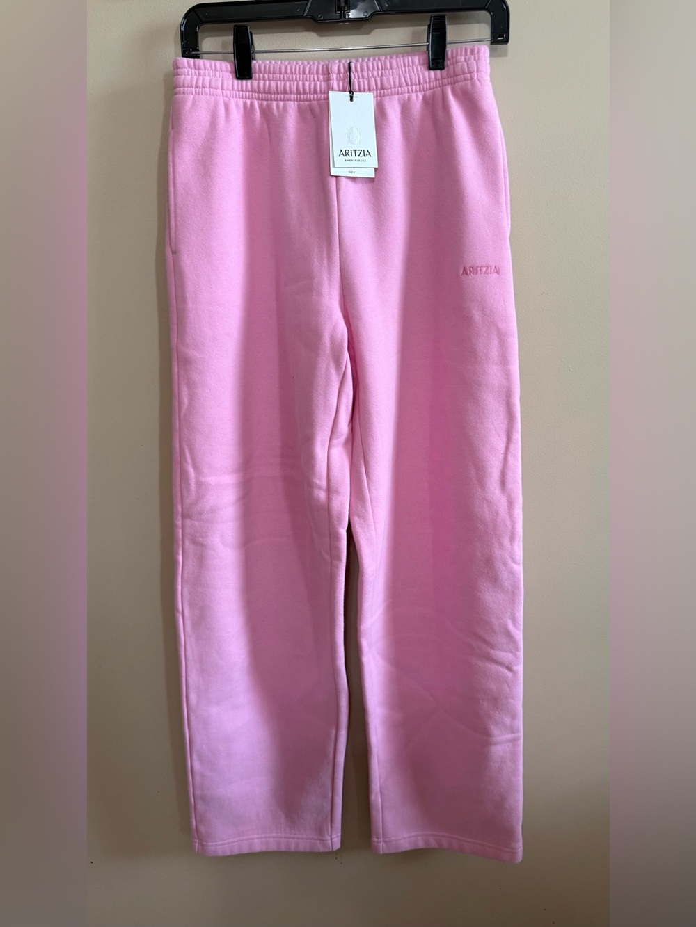 NWT Aritzia Jellybean Pink Barrel Cozy Sweatfleece Boyfrirnd Fit Sweatpants XS